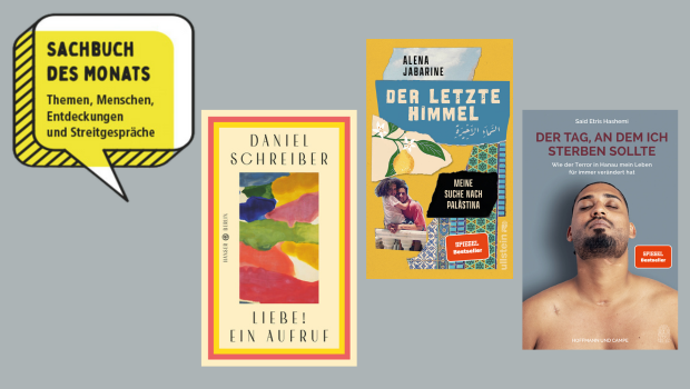 Sachbuch des Monats-Reihe mit den aktuellen Buchcovern