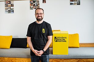 Ingo Di Bella vom Digitalfestival beim Podcast Kontaktaufname des Bildungszentrums Nürnberg