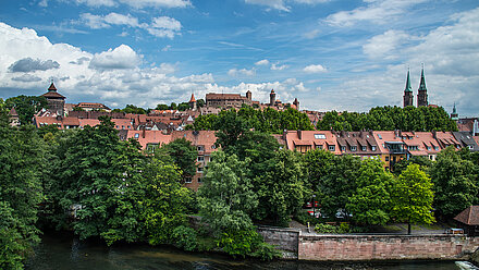Stadtpanorama der Stadt Nürnberg